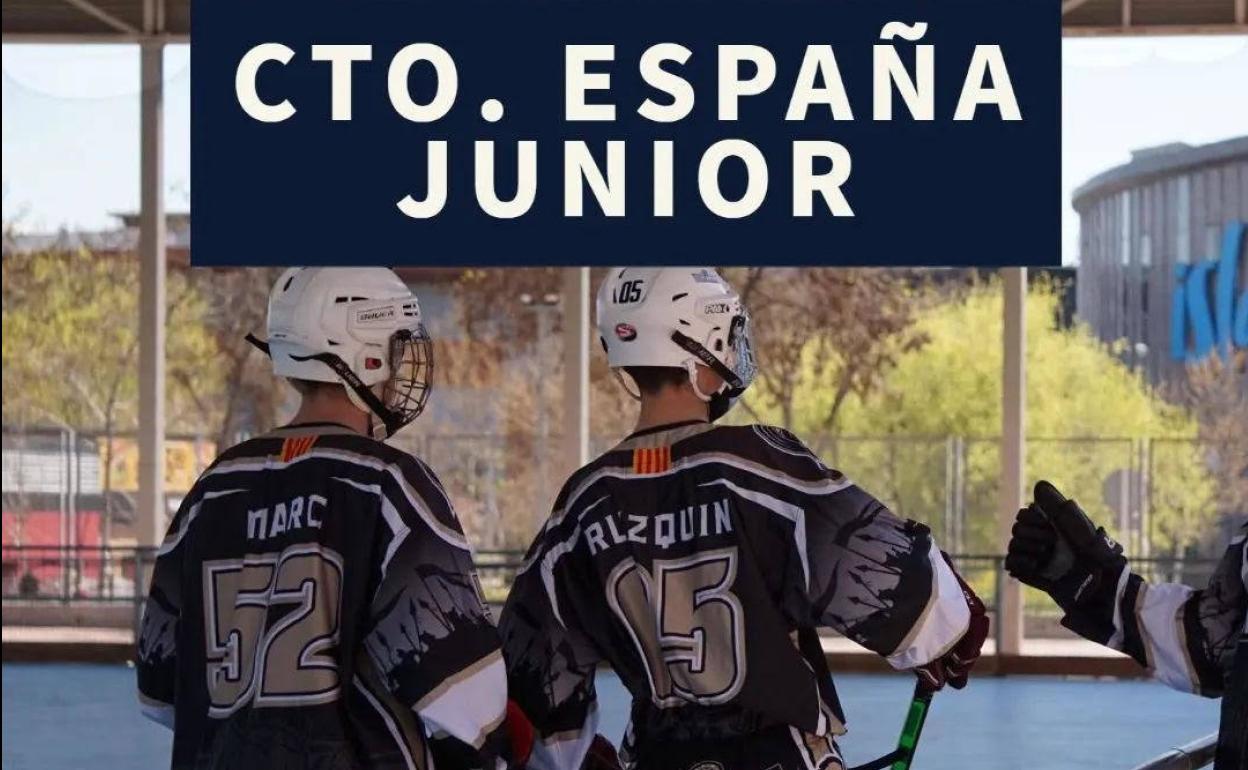 Cartel del Campeonato de España Júnior.