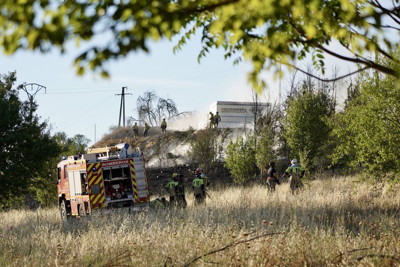 Fotos: Incendio en la Cuesta de la Maruquesa, Valladolid