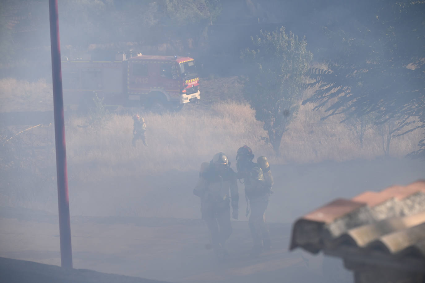 Fotos: Incendio en la Cuesta de la Maruquesa, Valladolid