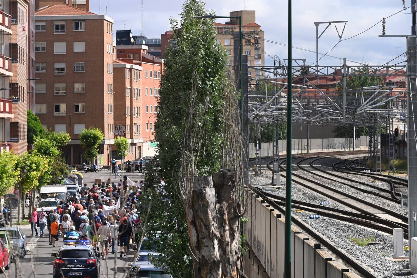 Fotos: Marcha en Valladolid para reclamar el soterramiento