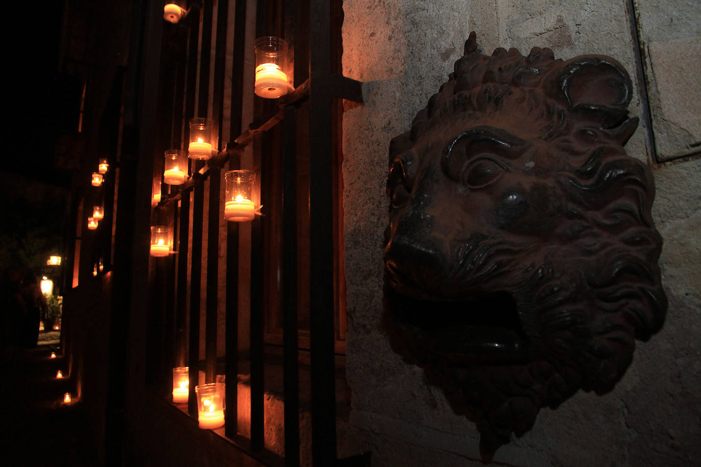 Pedraza, durante la primera noche del concierto de las velas de 2022.