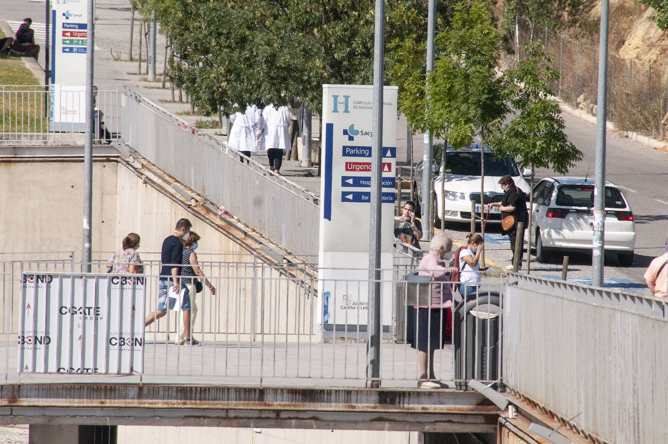 Entrada del Hospital General de Segovia.