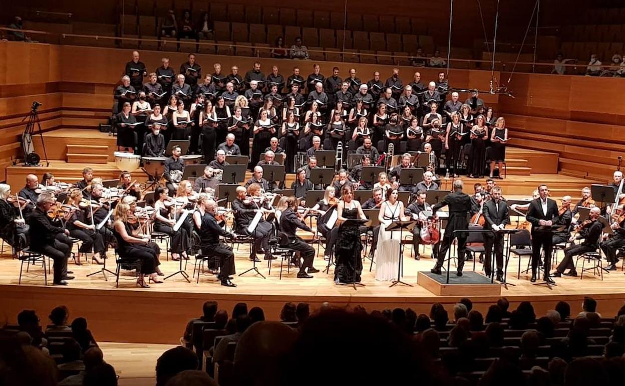 Un momento del concierto. 