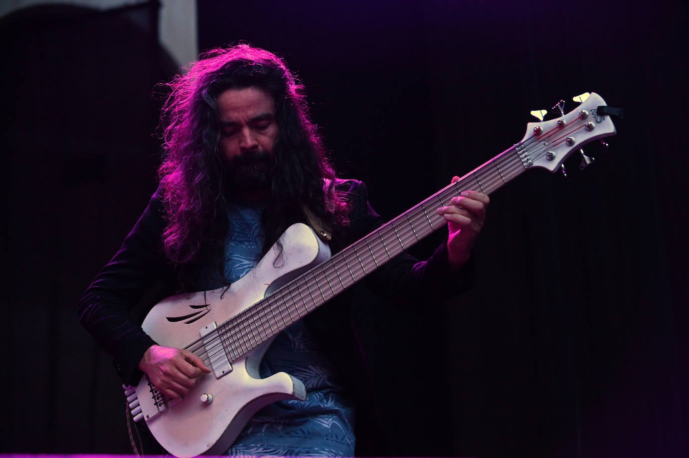 El guitarrista Stanley Jordan, este martes en Universijazz.