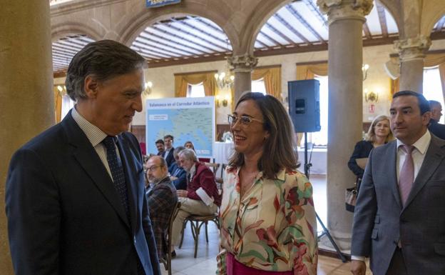 La consejera María González Corral, en un acto público en Salamanca.