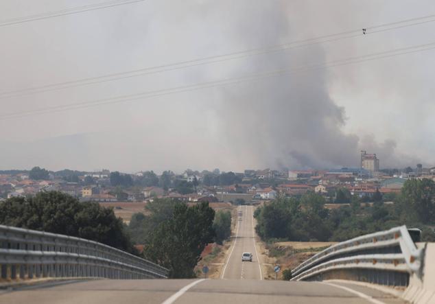 Fotos: El incendio de Losacio en imágenes