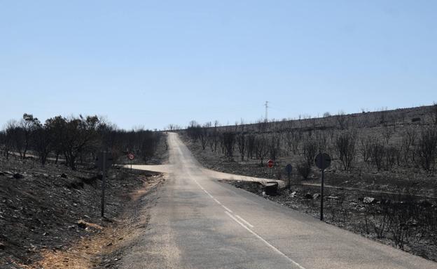 Fuego y humo: la imagen satélite del incendio de Losacio