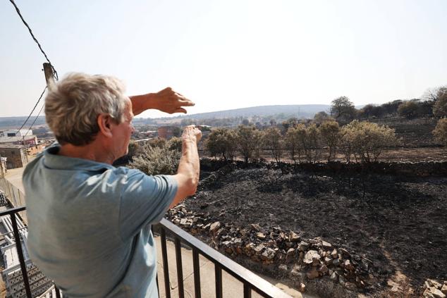 Fotos: Desolación e incredulidad de los vecinos de San Martín de Tábara al ver el paisaje