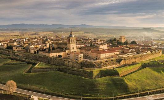 Vista del casco histórico de Ciudad Rodrigo. 