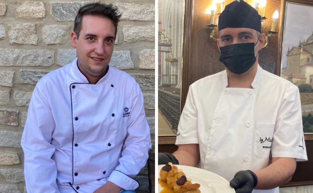 Fabio Vaz y uno de los cocineros de La Muralla. 