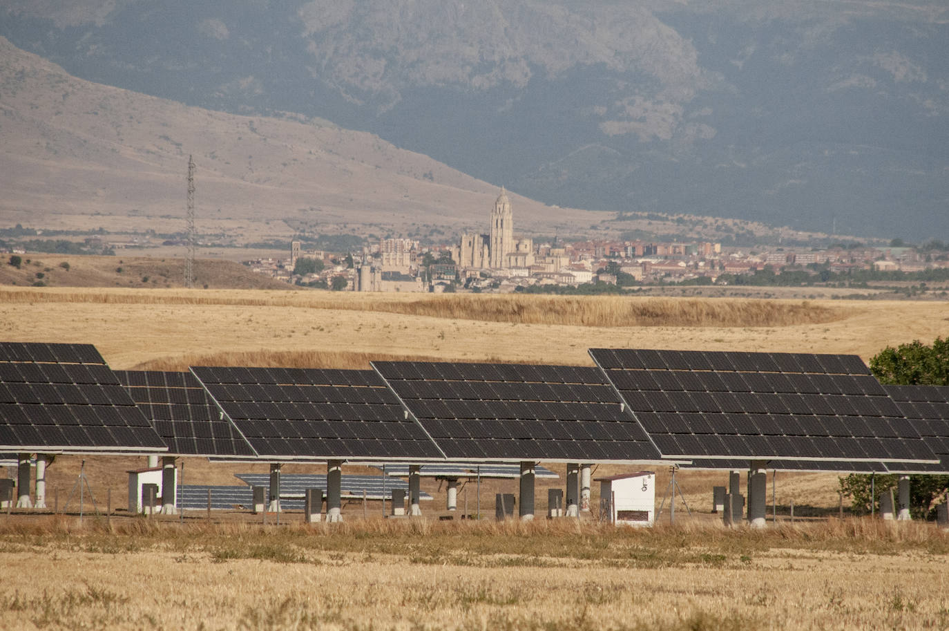 Placas solares en la provincia de Segovia.