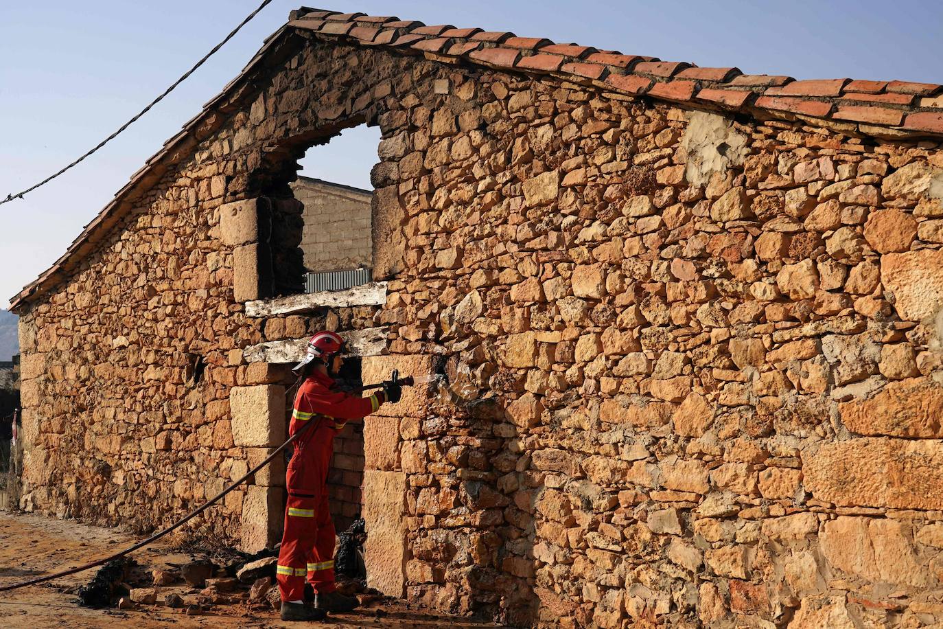 Fotos: Fuego en la comarca del Arlanza (Burgos)