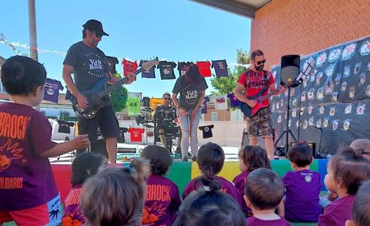 Los más pequeños en el Vdb Rock. 