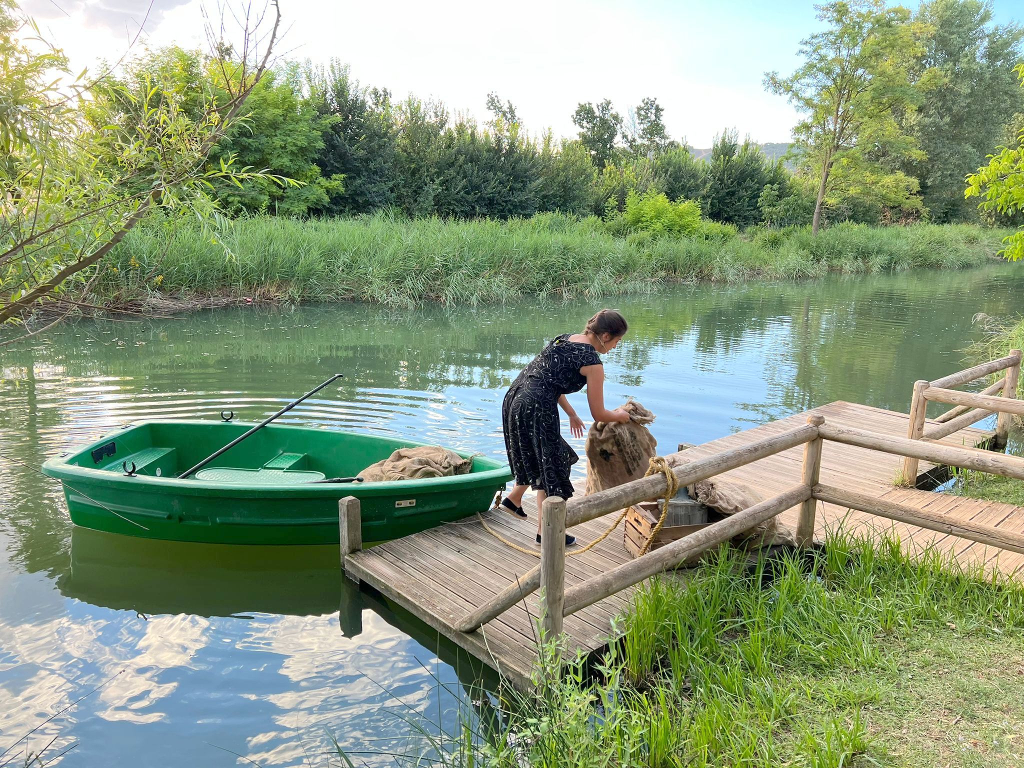 El Canal de Castilla fue el marco para la ruta teatralizada celebrada en Villamuriel de Cerrato
