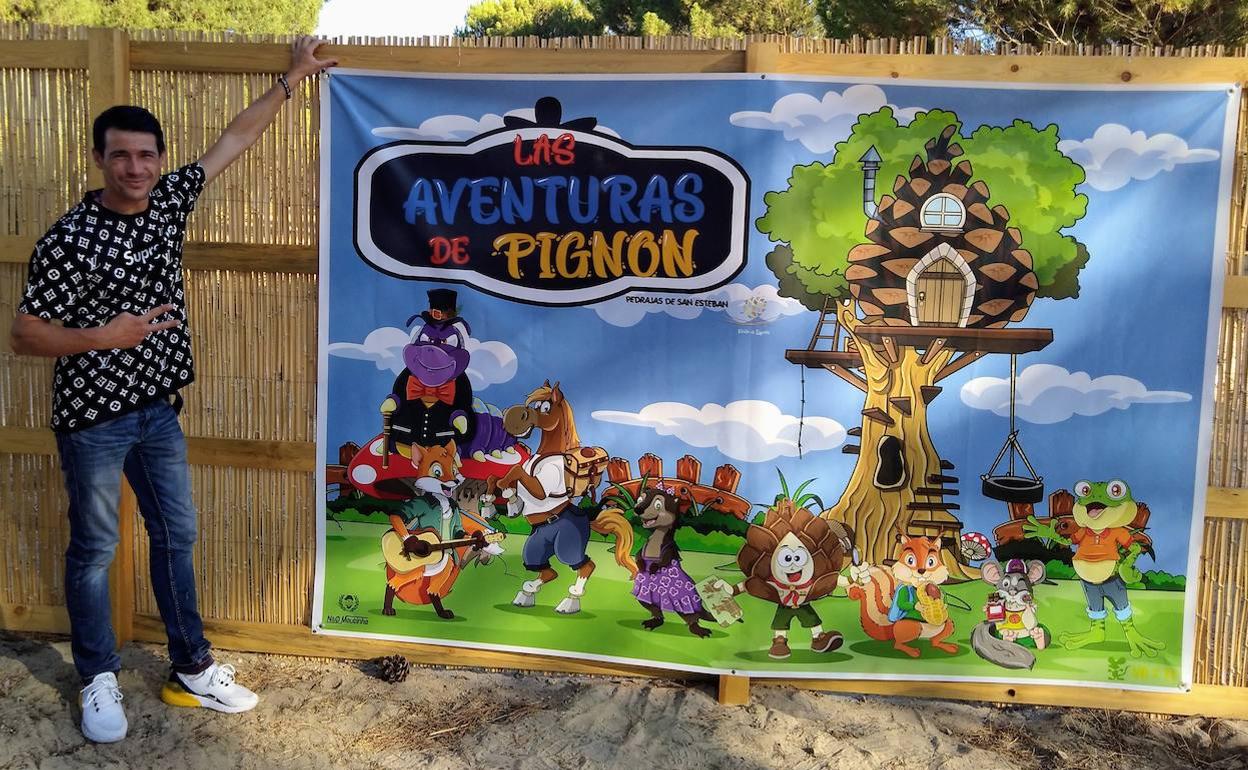 El actor Juanjo Ballesta, durante la inauguración. 