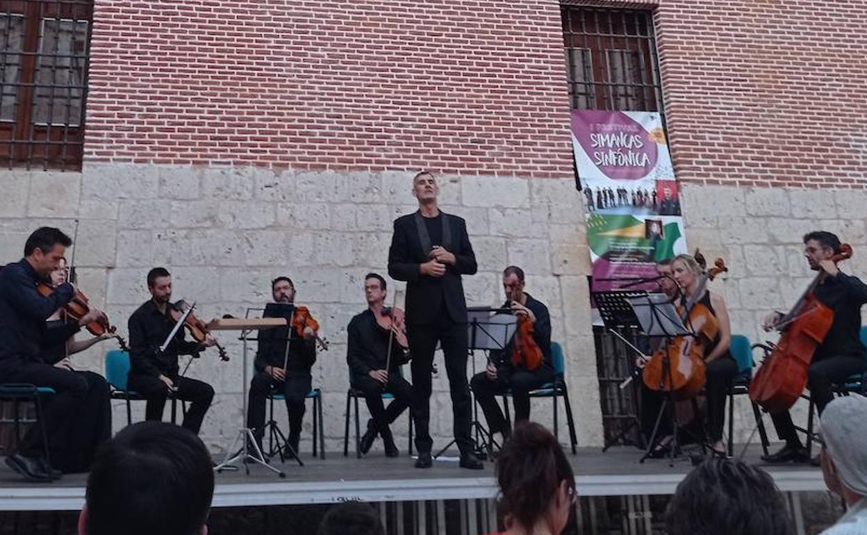 Un momento del concierto, en Simancas. 