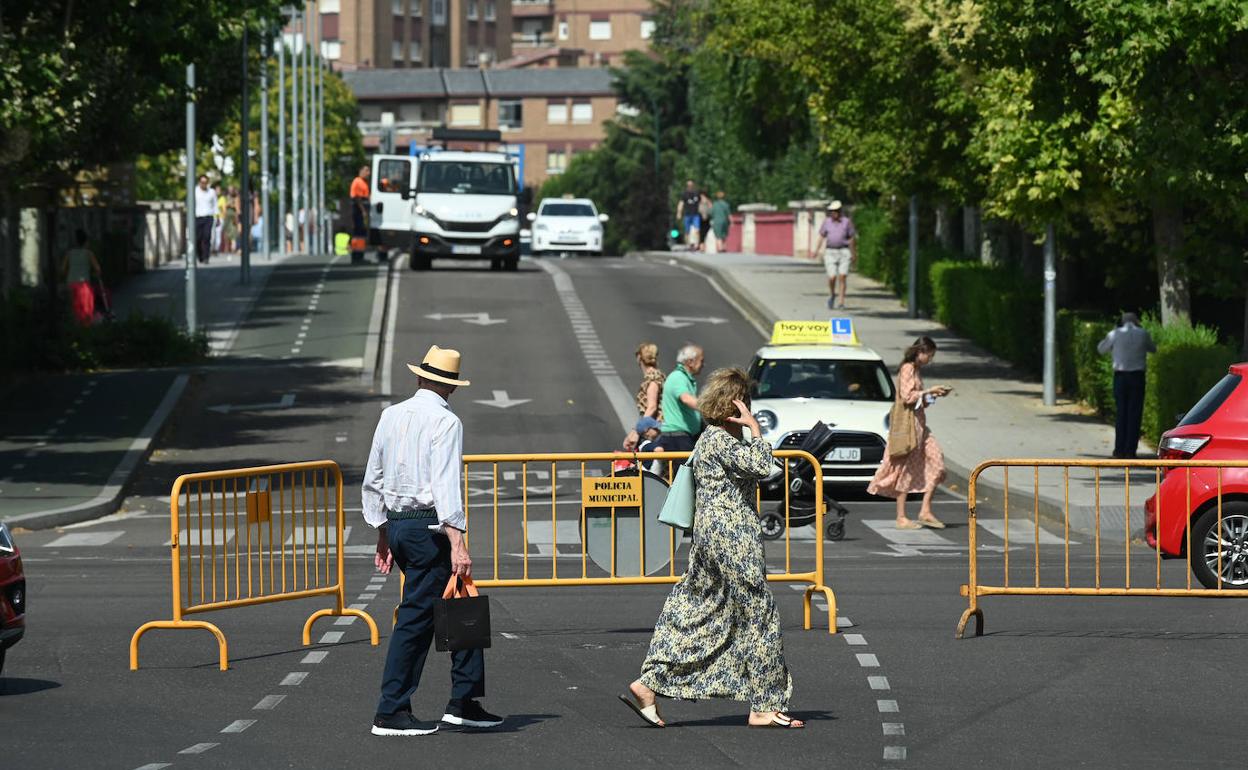 Corte de tráfico en Poniente el pasado 15 de julio por un episodio de contaminación.