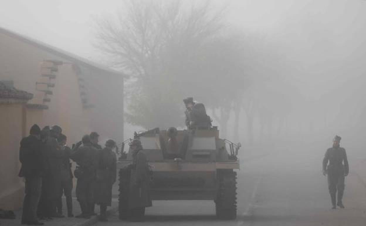 Recreación del desembarco en Esguevillas de Esgueva. 