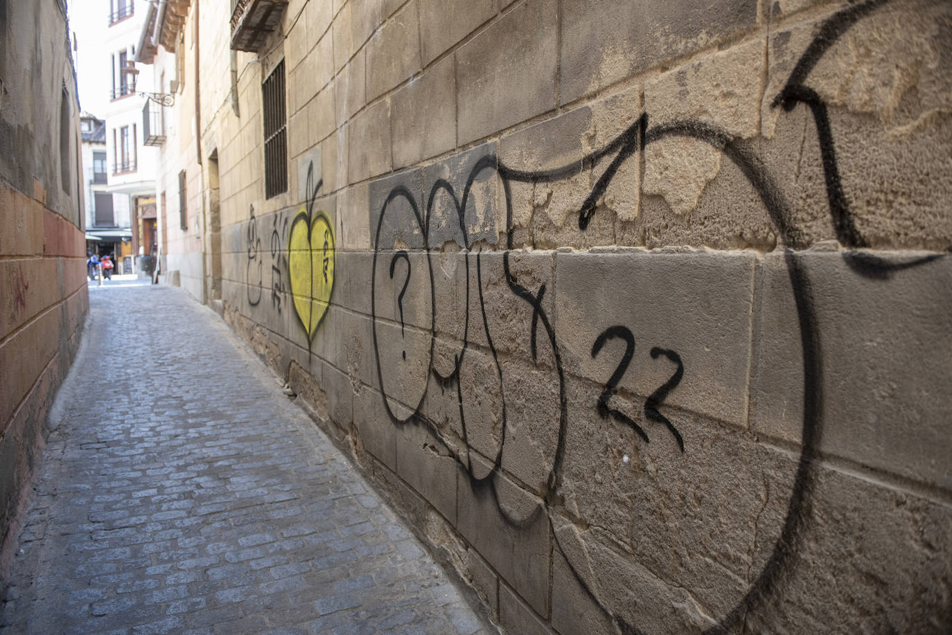 Pintadas en el centro de Segovia.