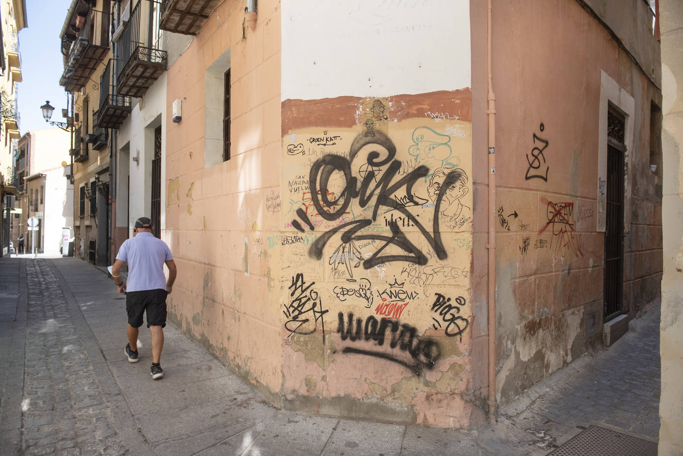 Pintadas en el centro de Segovia.