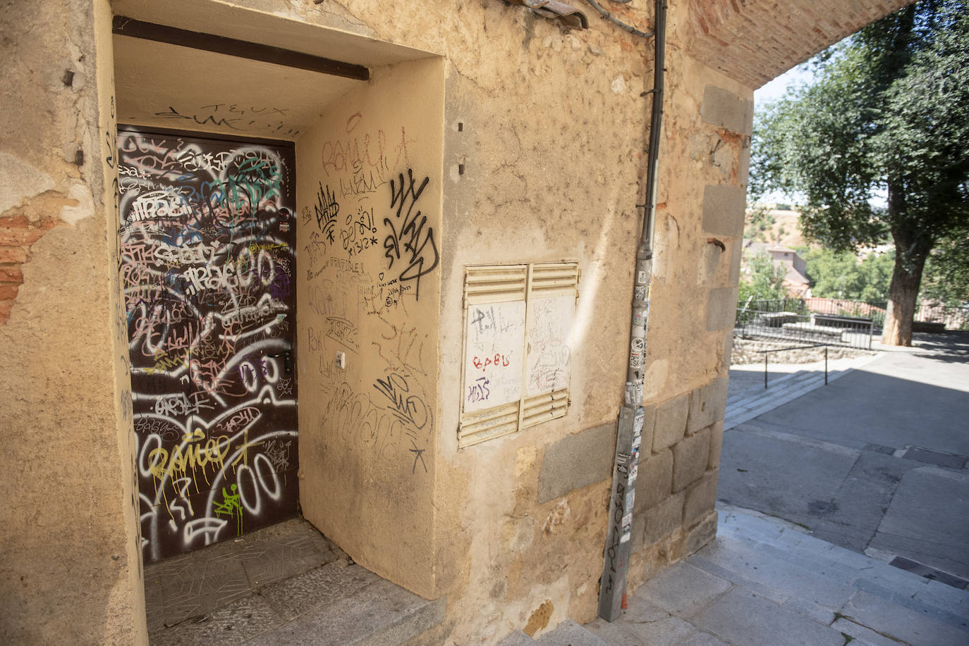 Pintadas en el centro de Segovia.