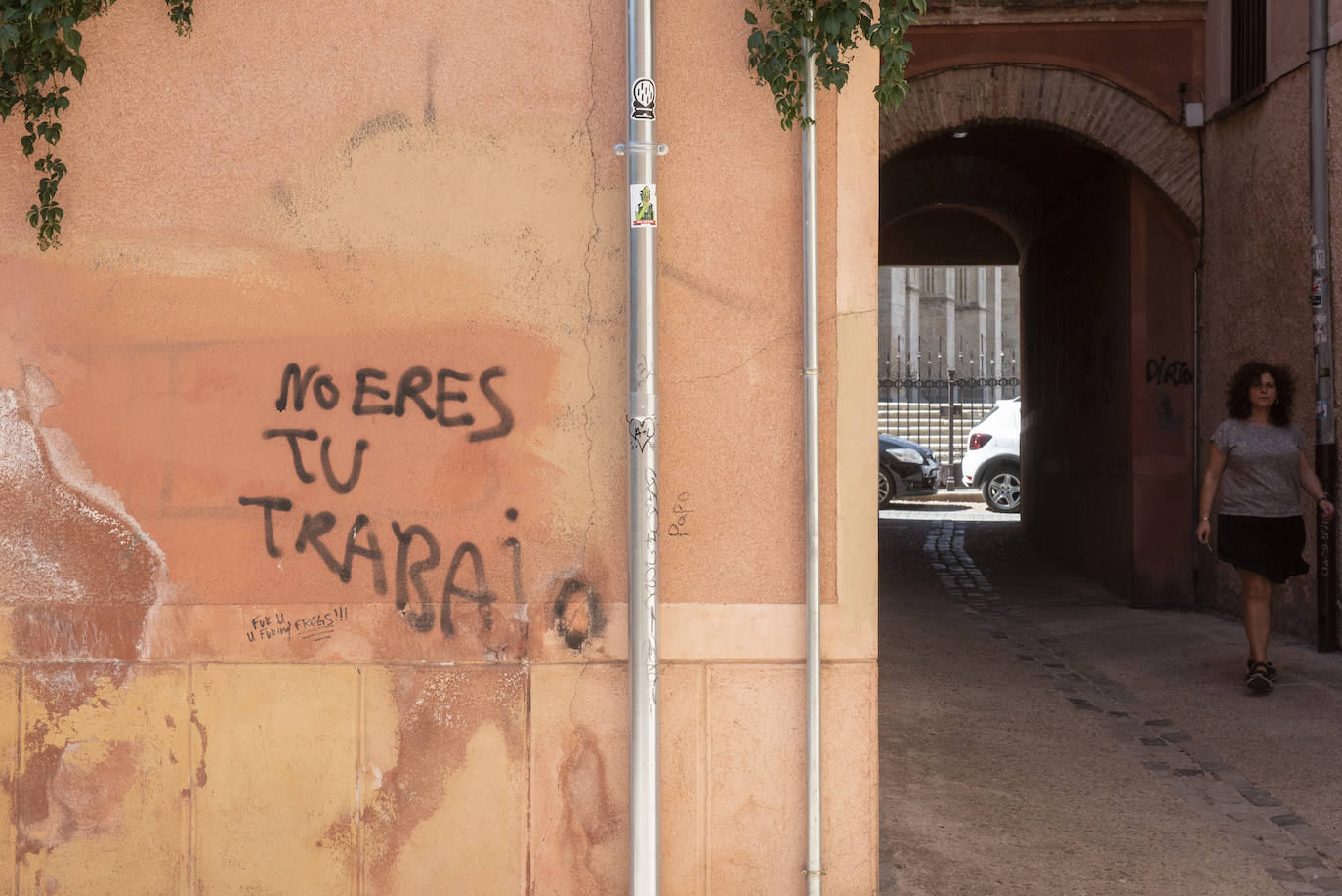 Pintadas en el centro de Segovia.