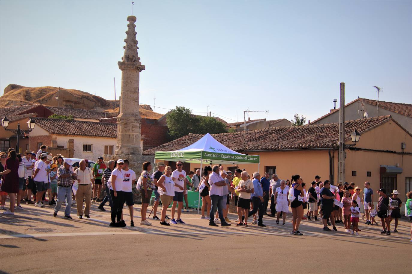 Marcha contra el cáncer celebrada este domingo en Tierra de Campos.