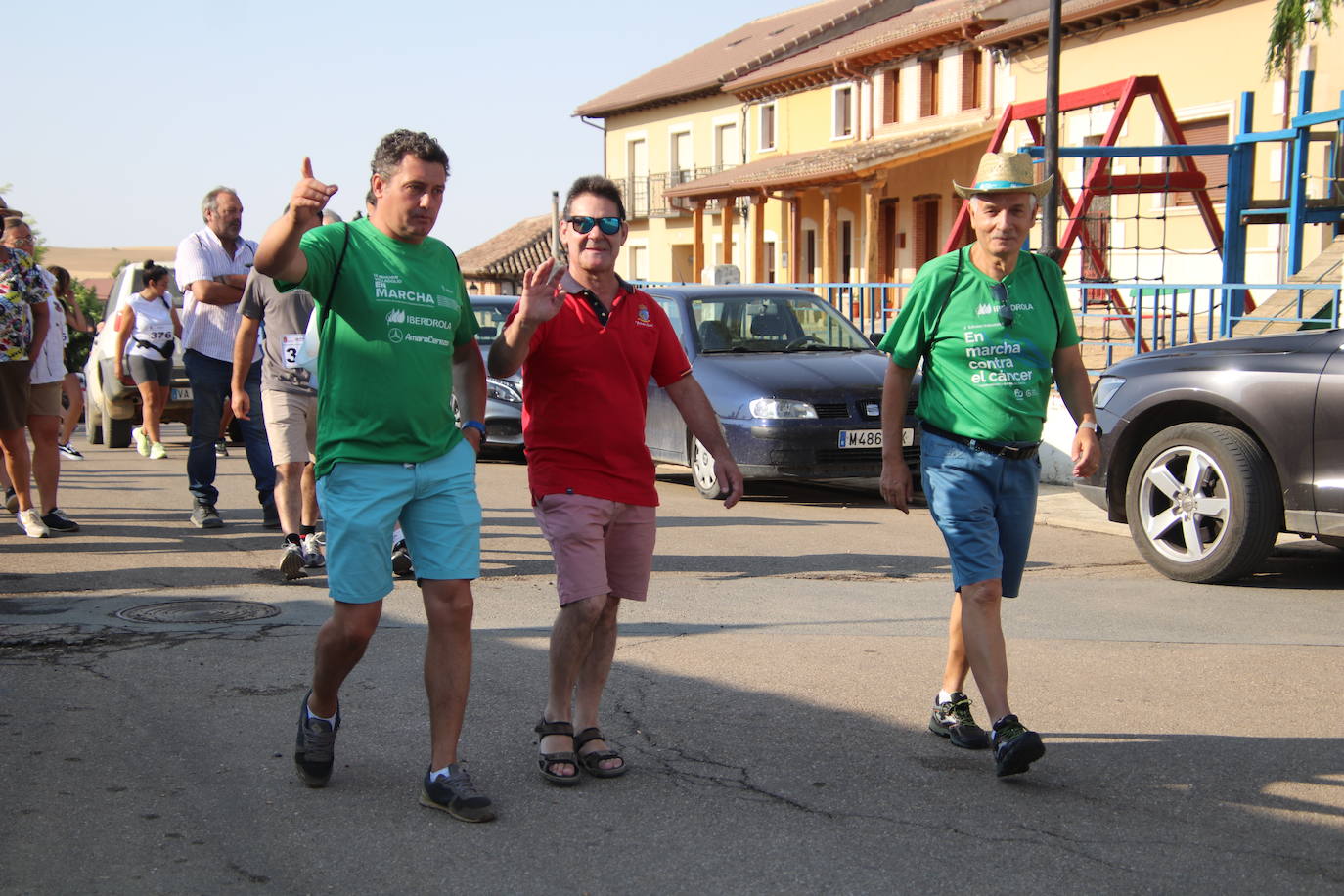 Marcha contra el cáncer celebrada este domingo en Tierra de Campos.