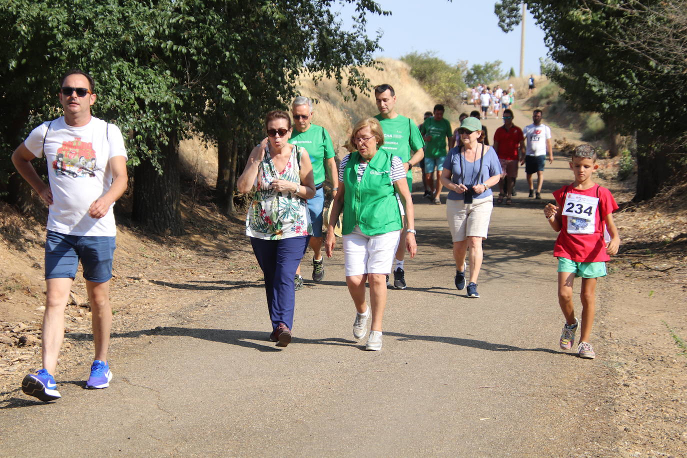 Marcha contra el cáncer celebrada este domingo en Tierra de Campos.