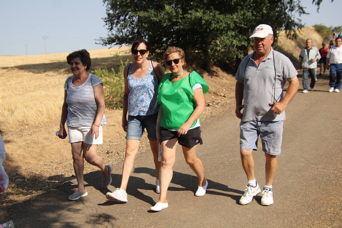 Marcha contra el cáncer celebrada este domingo en Tierra de Campos.