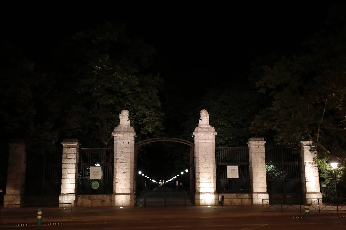 Campo Grande, sin la iluminación ornamental.
