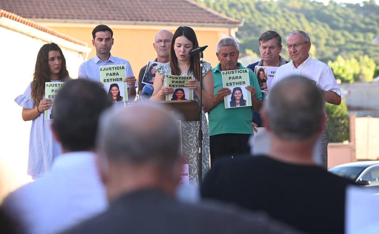 Última concentración en Traspinedo, en el mes de julio, por la desaparición y muerte de Esther López.