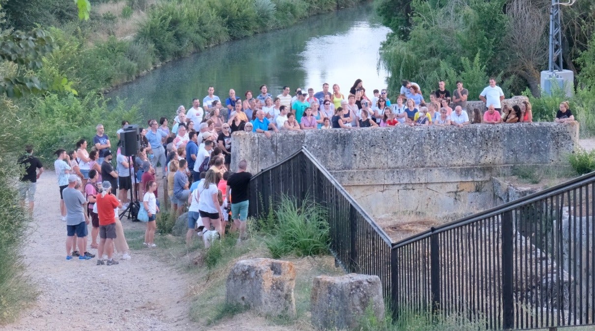 El Canal de Castilla fue el margo elegido para la ruta teatralizada en Villamuriel de Cerrato