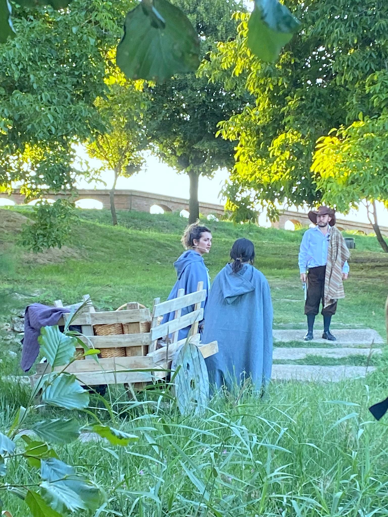 El Canal de Castilla fue el margo elegido para la ruta teatralizada en Villamuriel de Cerrato