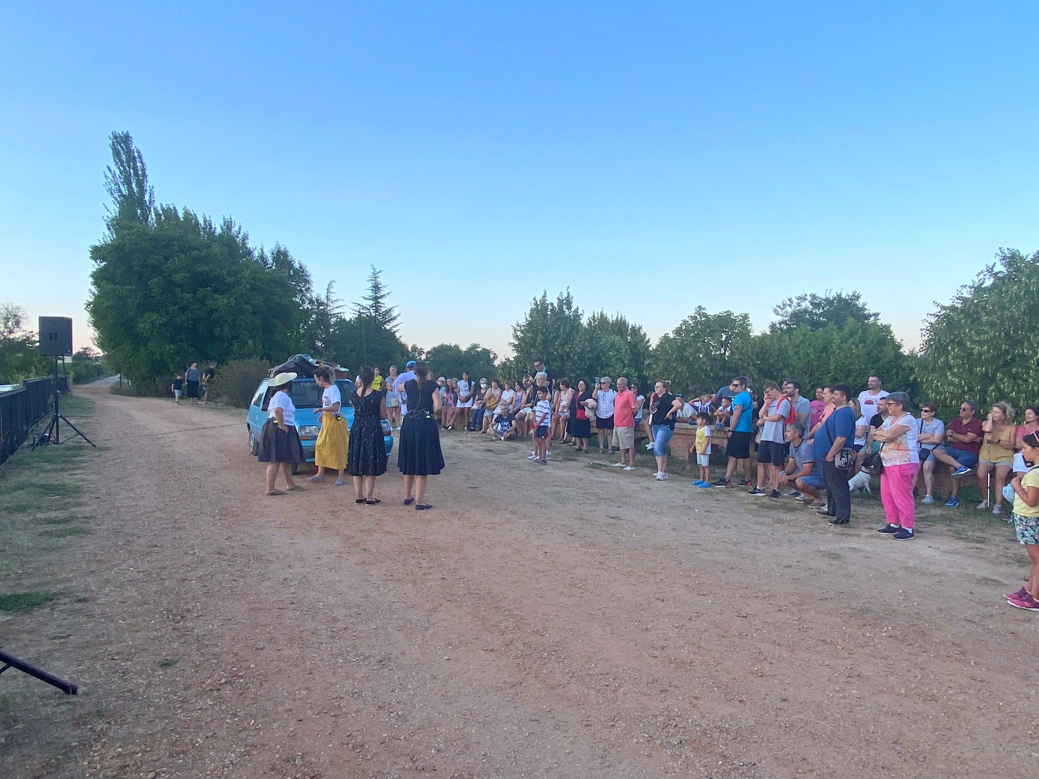 El Canal de Castilla fue el margo elegido para la ruta teatralizada en Villamuriel de Cerrato