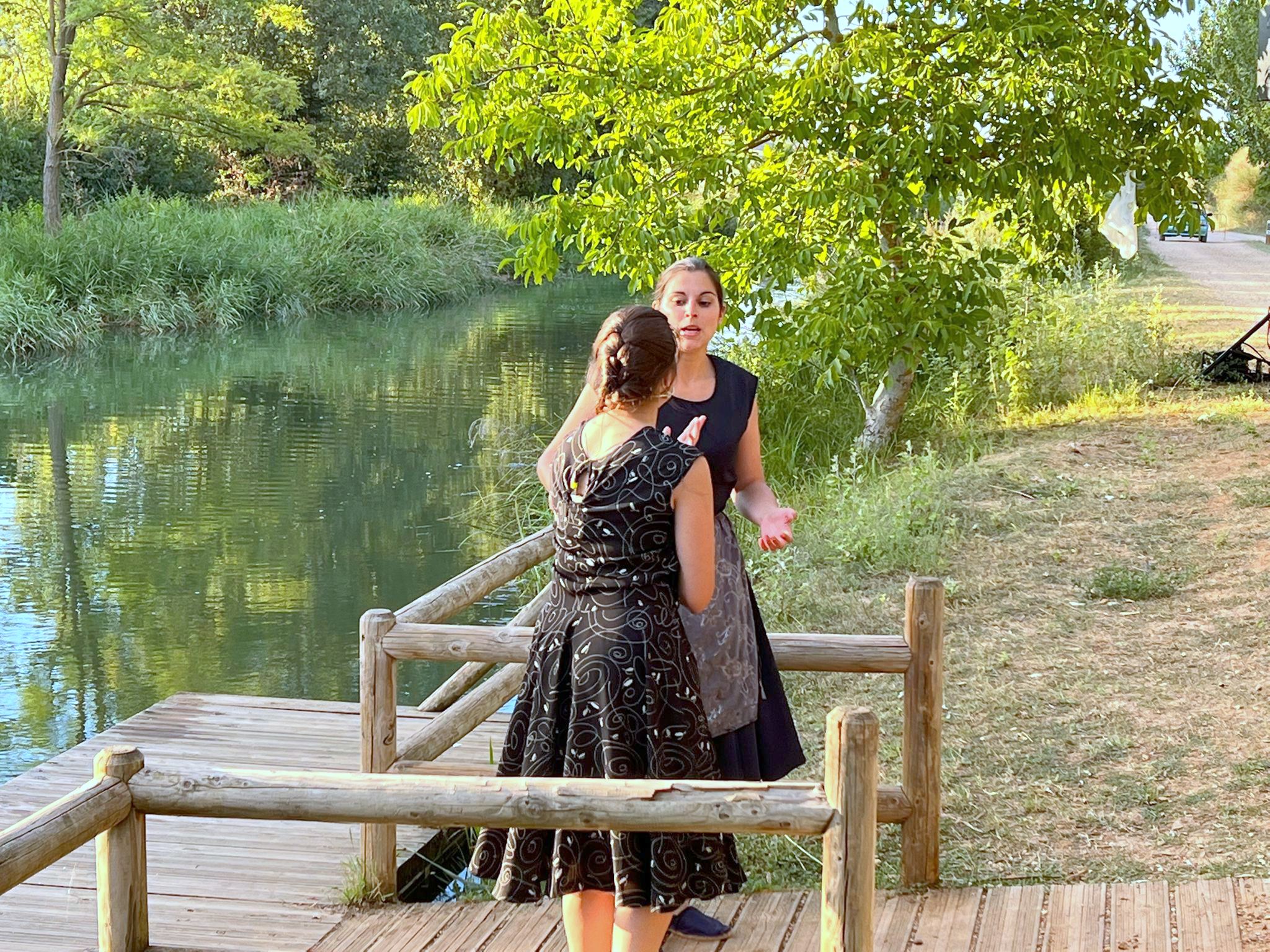 El Canal de Castilla fue el margo elegido para la ruta teatralizada en Villamuriel de Cerrato