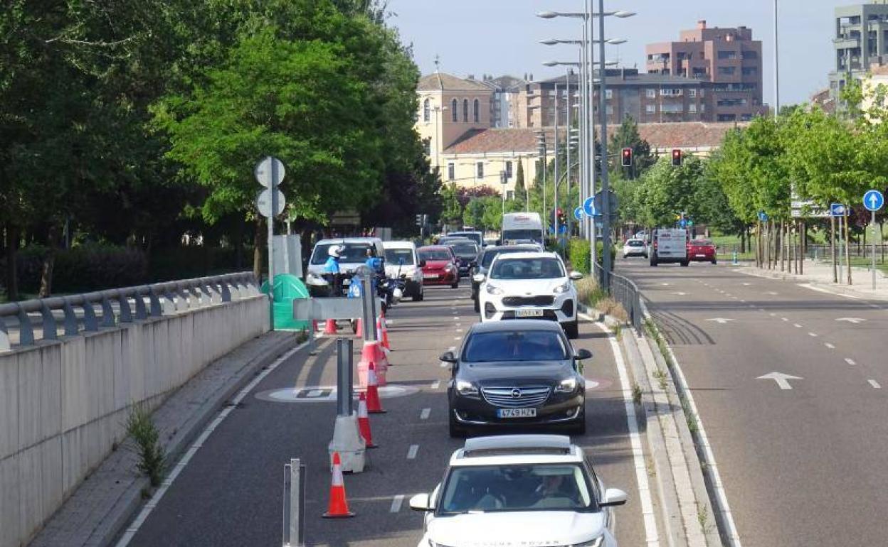 Corte de un carril del túnel de la avenida de Salamanca por reparaciones en el mes de mayo.