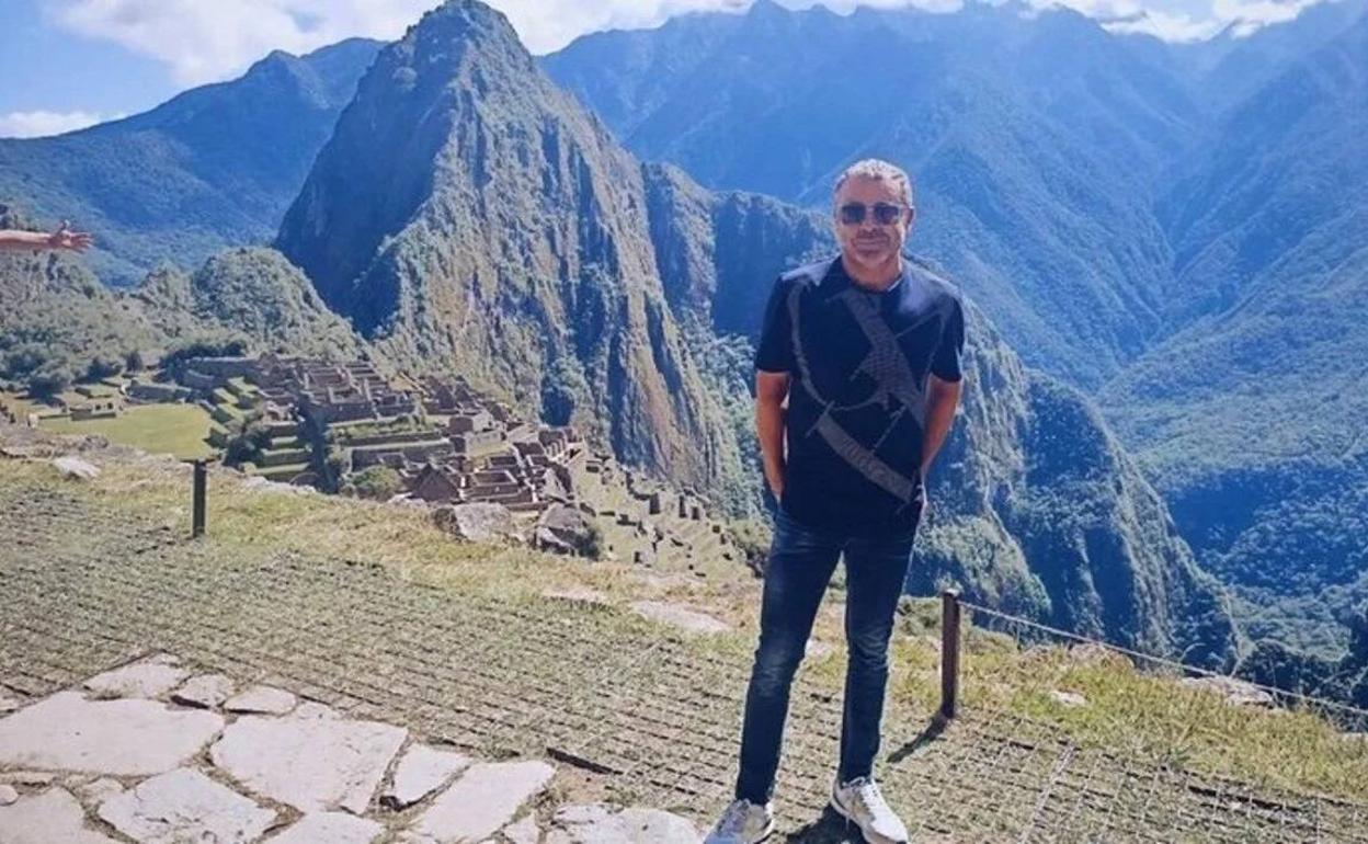 Jorge Javier Vázquez, en el Machu Picchu. 