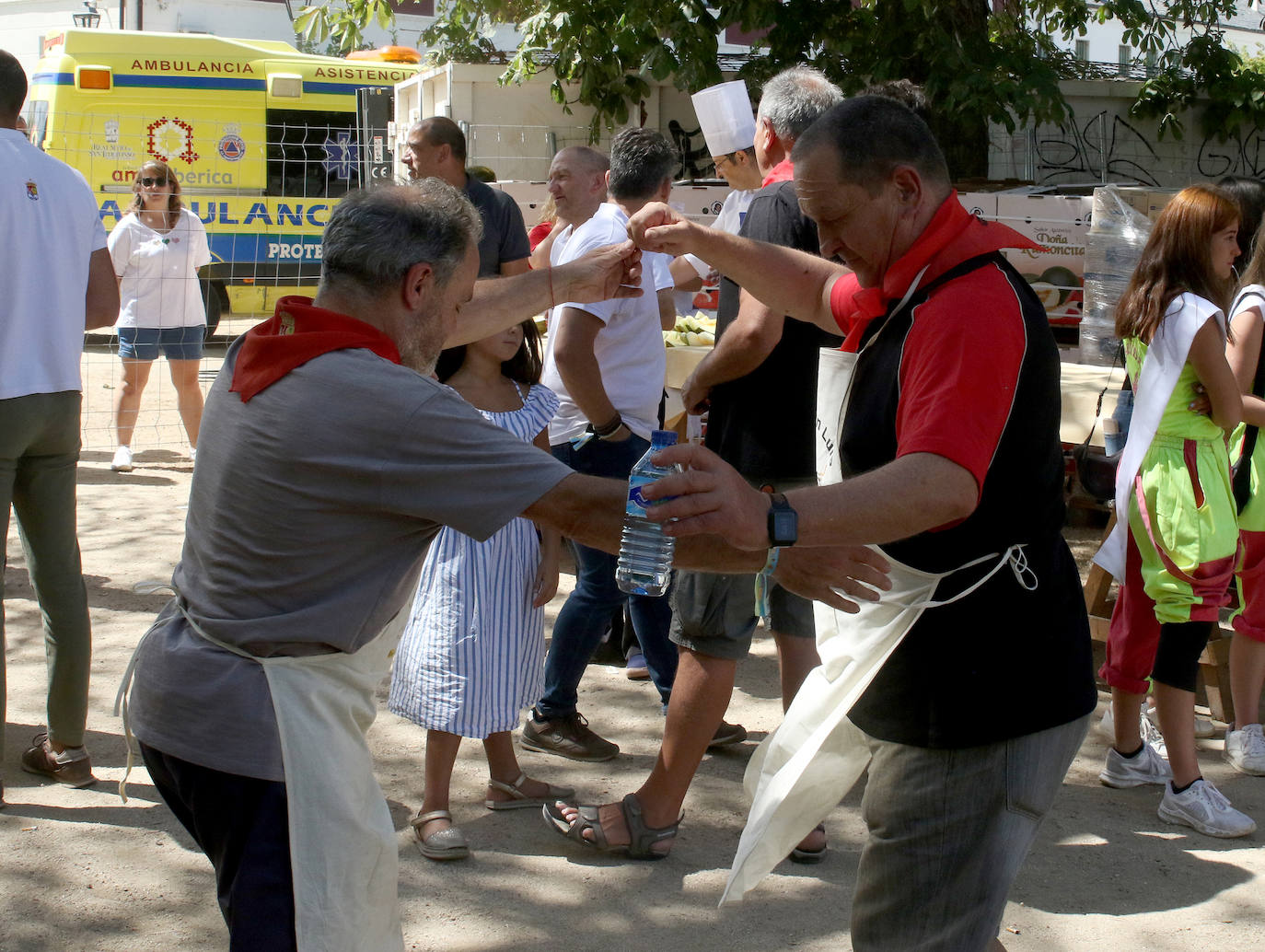 Tradicional judiada en las fiestas de La Granja de San Ildefonso. 