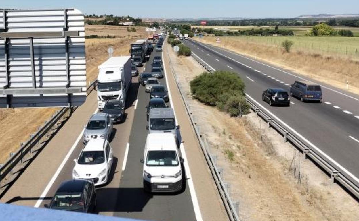 Retenciones entre Simancas y Geria en la operación salida. 