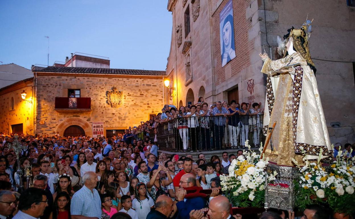 Todo listo en Alba de Tormes para la Fiesta de la Transverberación de Santa Teresa