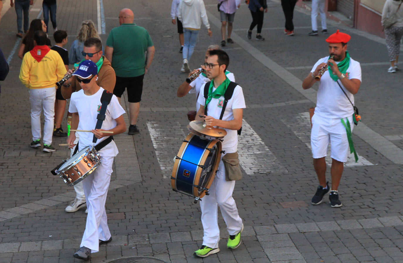 Encierro del martes en las fiestas de Cuéllar.