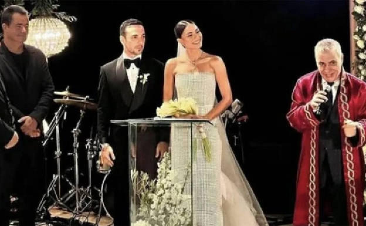 Imagen de la boda de Demet Özdemir y Oguzhan Koç. 
