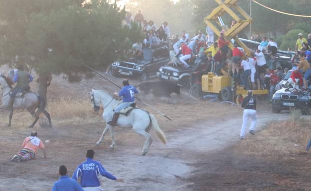 Tercer encierro en Cuéllar con una peligrosa salida de corrales