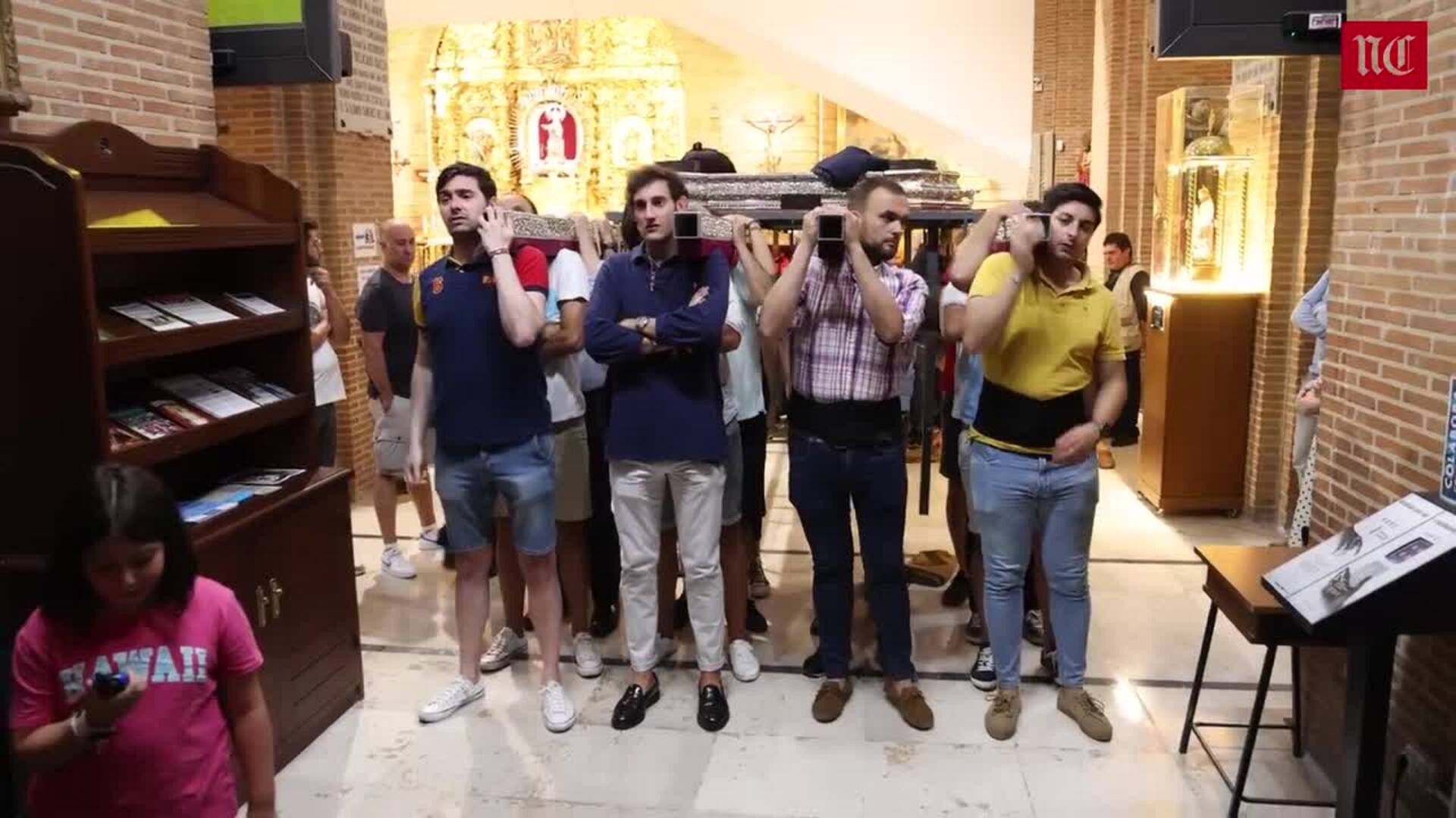 Ensayo de la procesión de la patrona de Valladolid