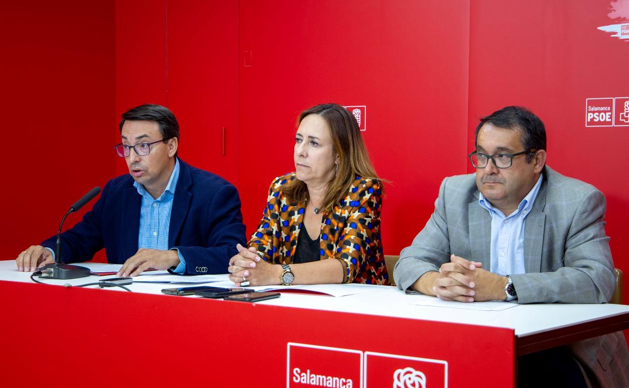 Fernando Pablos, Rosa Rubio y Juan Luis Cepa. 