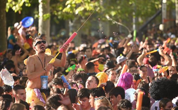 Las peñas prenden la mecha de las Fiestas de Valladolid