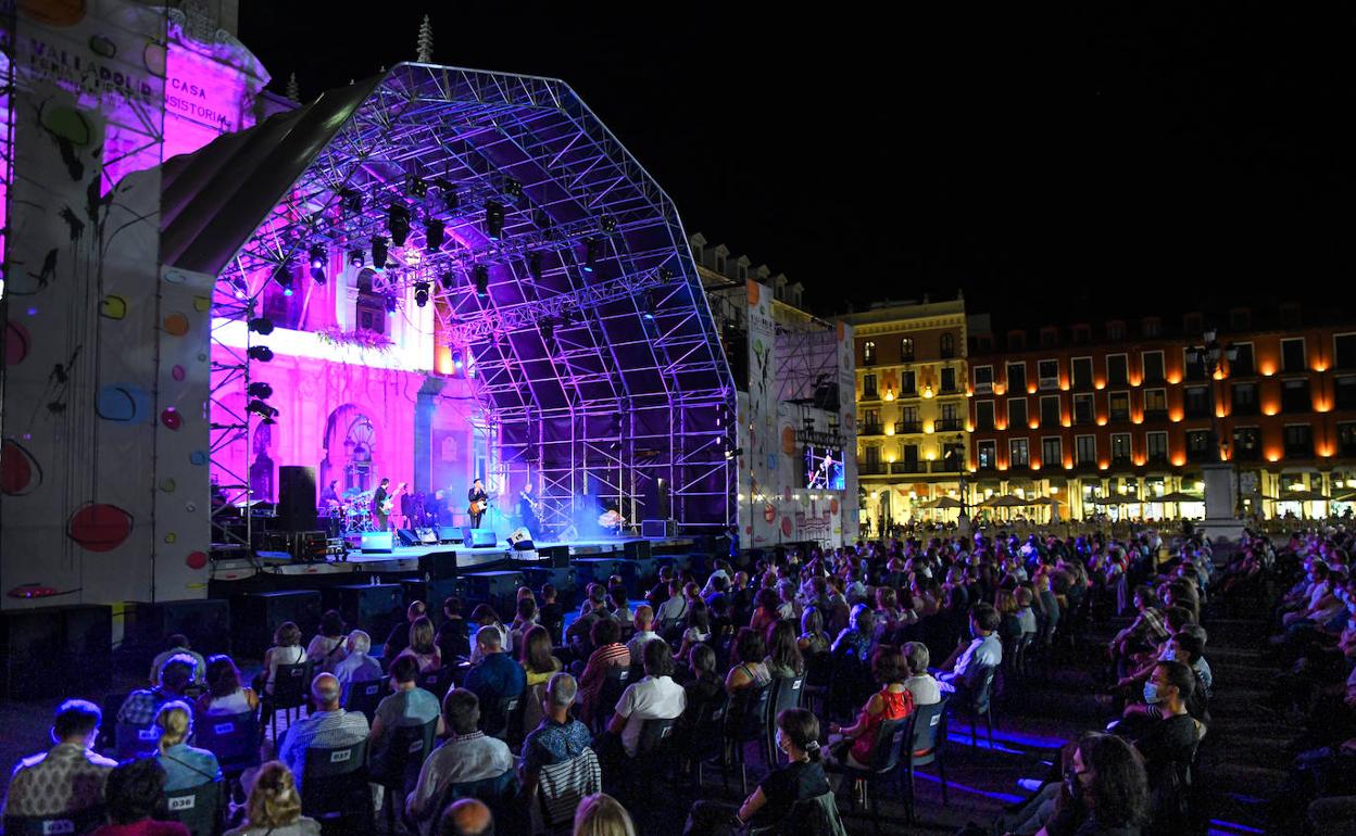 Concierto celebrado en las fiestas de Valladolid de 2021.
