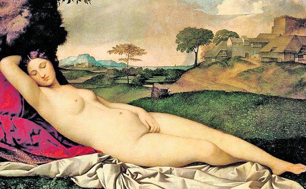 'La Venus dormida' de Giorgione fue concluida por Tiziano. 