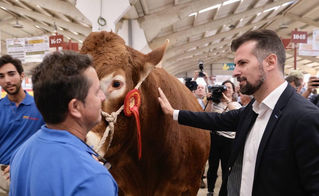 Luis Tudanca, hoy en la feria agropecuaria Salamaq 2022 